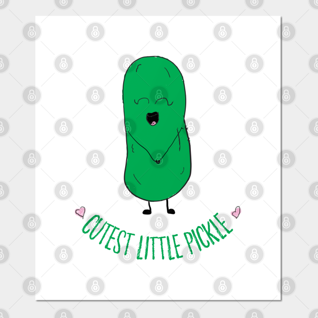 Cutest Little Pickle Pickle Posters and Art Prints TeePublic